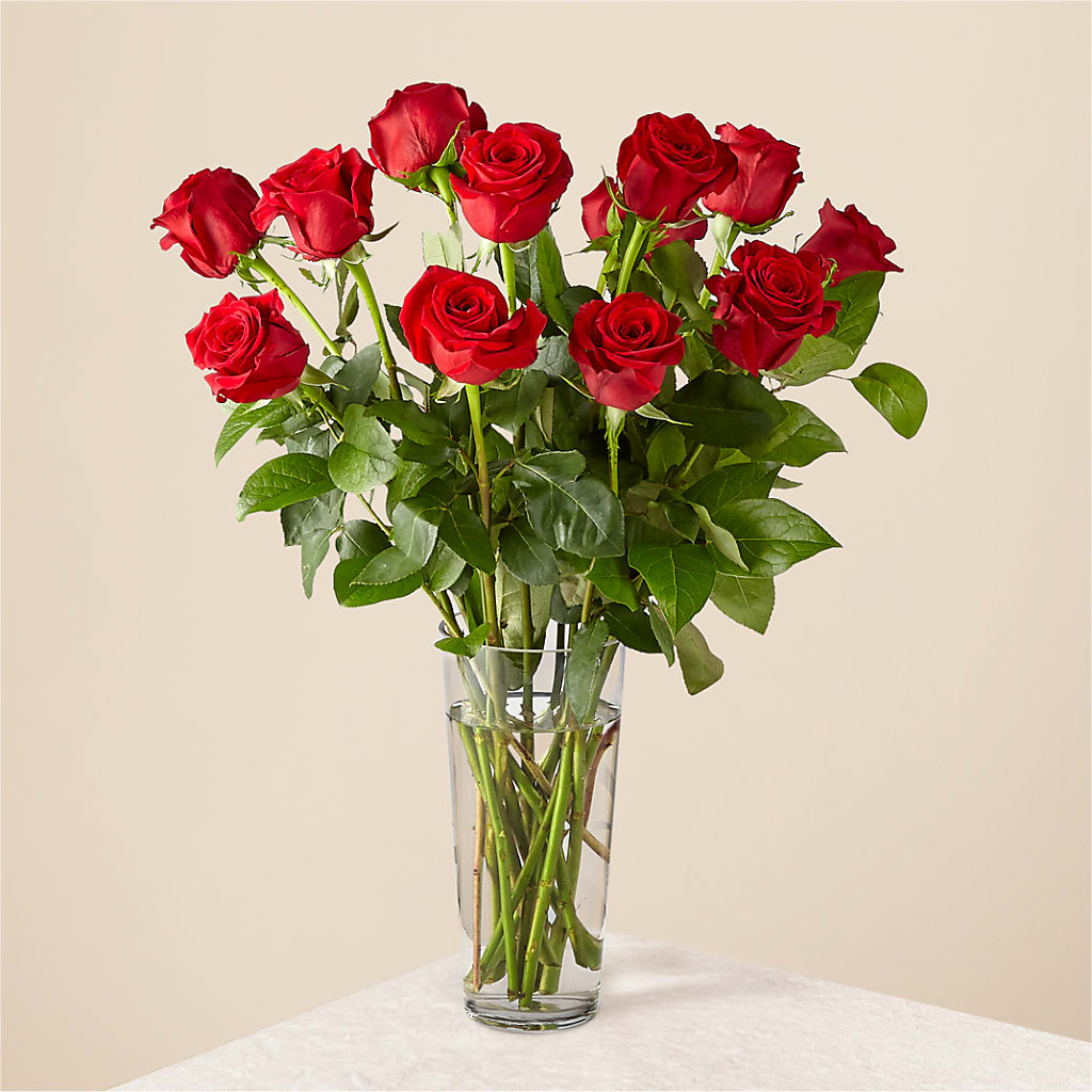 Long Stem Red Rose Bouquet – Petals From Angels Floral Designs, Pasadena CA