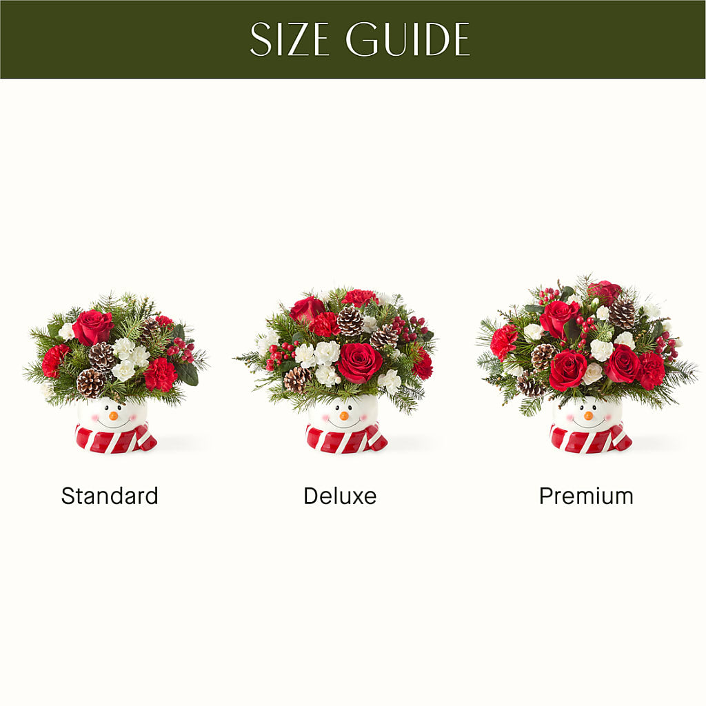 Jolly Snowman Bouquet – Petals From Angels Floral Designs, Pasadena CA