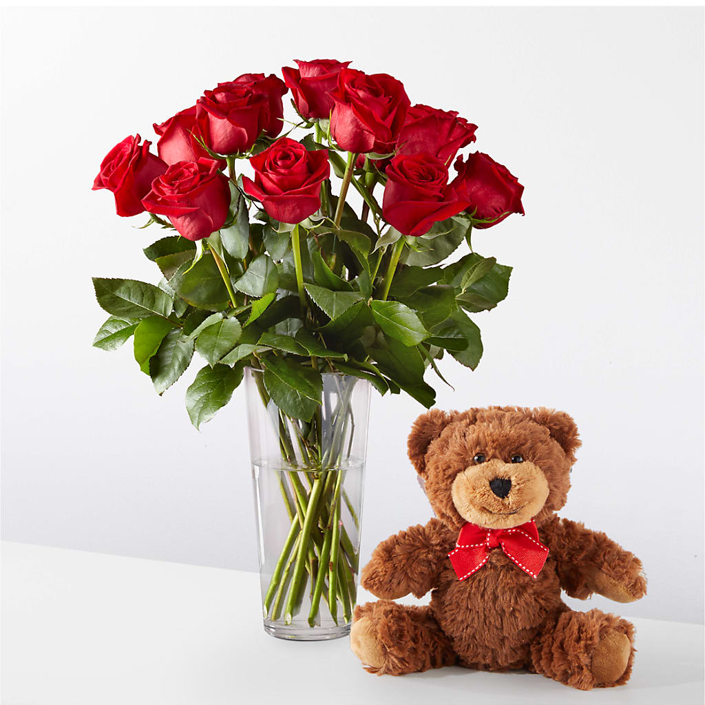 Romantic Long Stem Red Rose Bouquet Bundles – Petals From Angels Floral Designs, Pasadena CA