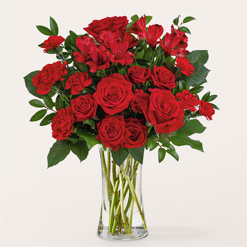 Brilliant Ruby Bouquet – Petals From Angels Floral Designs, Pasadena CA