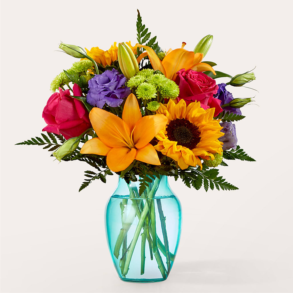 Double Rainbow Bouquet – Petals From Angels Floral Designs, Pasadena CA