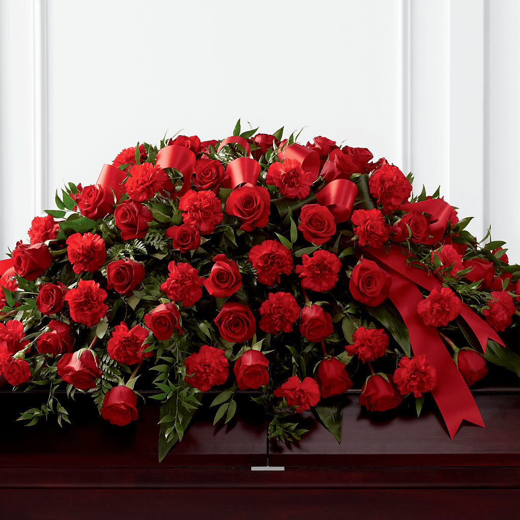 Tribute of Life Casket Spray – Petals From Angels Floral Designs, Pasadena CA