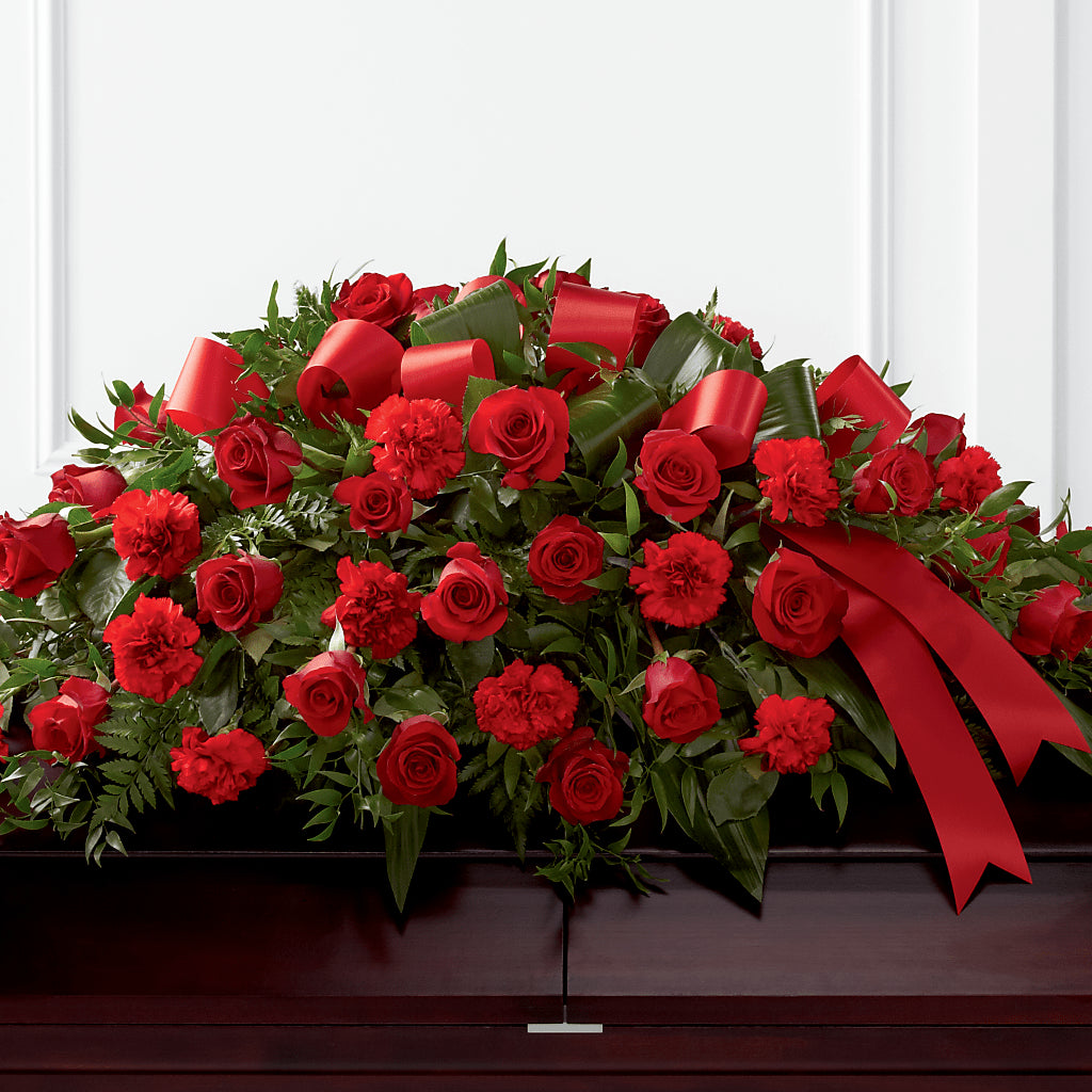 Tribute of Life Casket Spray – Petals From Angels Floral Designs, Pasadena CA