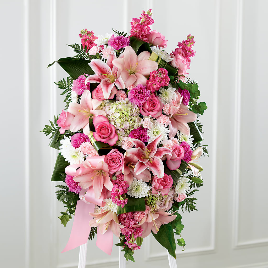 Comforting Standing Spray – Petals From Angels Floral Designs, Pasadena CA