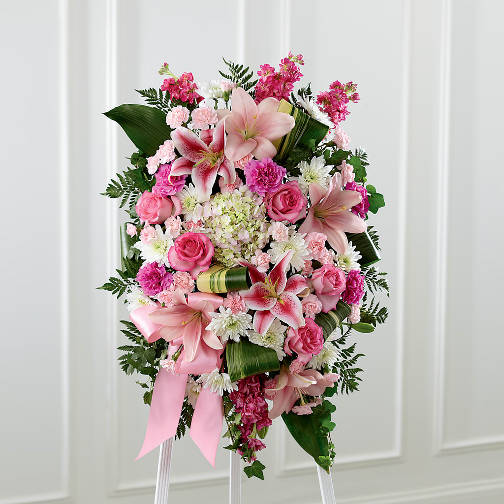 Comforting Standing Spray – Petals From Angels Floral Designs, Pasadena CA