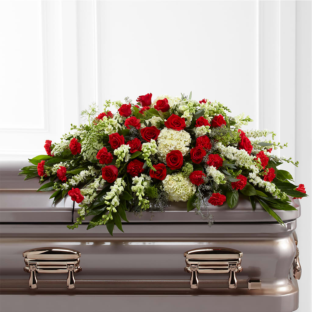 Sincerity Casket Spray – Petals From Angels Floral Designs, Pasadena CA