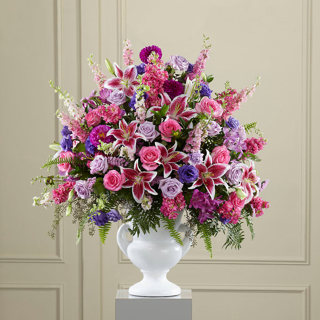 Peaceful Tribute Arrangement – Petals From Angels Floral Designs, Pasadena CA