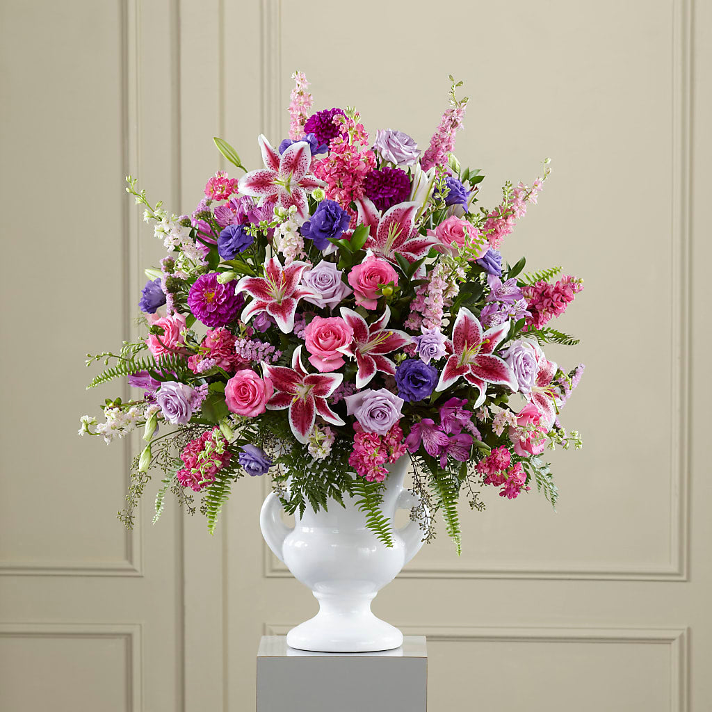 Peaceful Tribute Arrangement – Petals From Angels Floral Designs, Pasadena CA