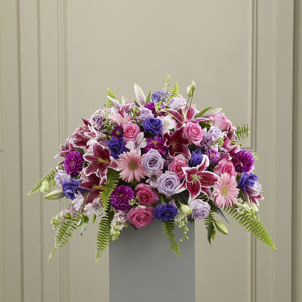 Fare Thee Well Pedestal – Petals From Angels Floral Designs, Pasadena CA