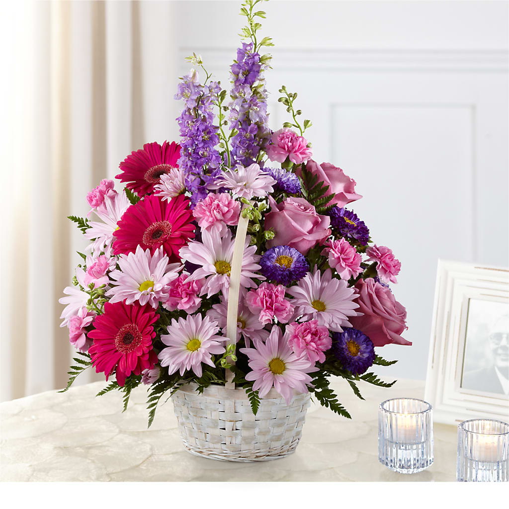 Pastel Peace Basket – Petals From Angels Floral Designs, Pasadena CA