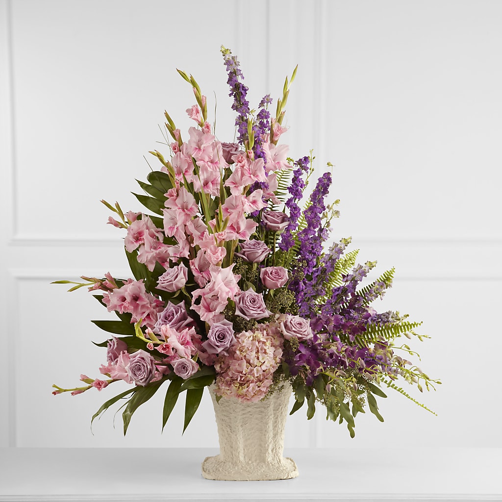 Flowing Garden Arrangement – Petals From Angels Floral Designs, Pasadena CA