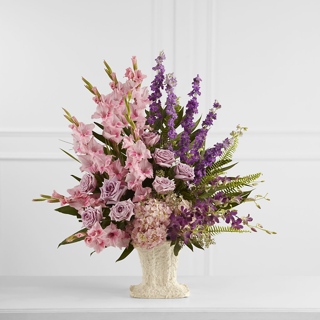 Flowing Garden Arrangement – Petals From Angels Floral Designs, Pasadena CA