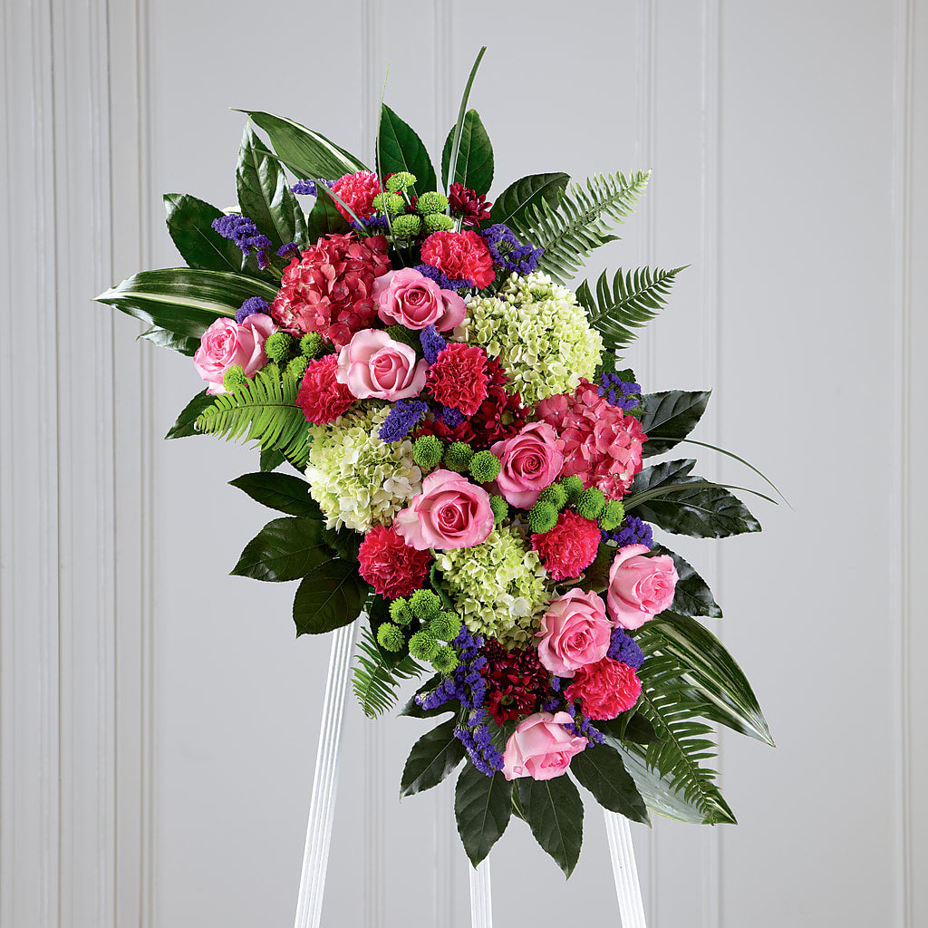 Refreshing Mix Standing Spray – Petals From Angels Floral Designs, Pasadena CA