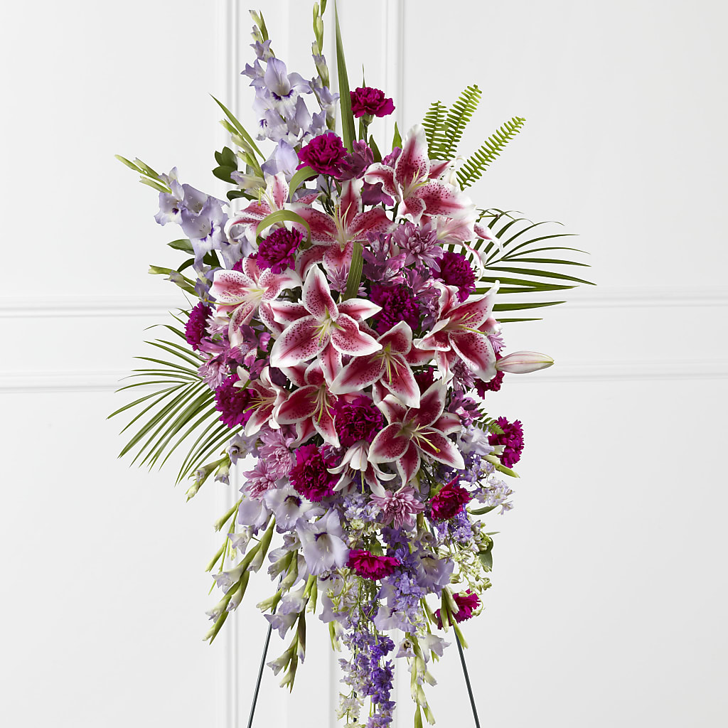 Tender Touch Standing Spray – Petals From Angels Floral Designs, Pasadena CA