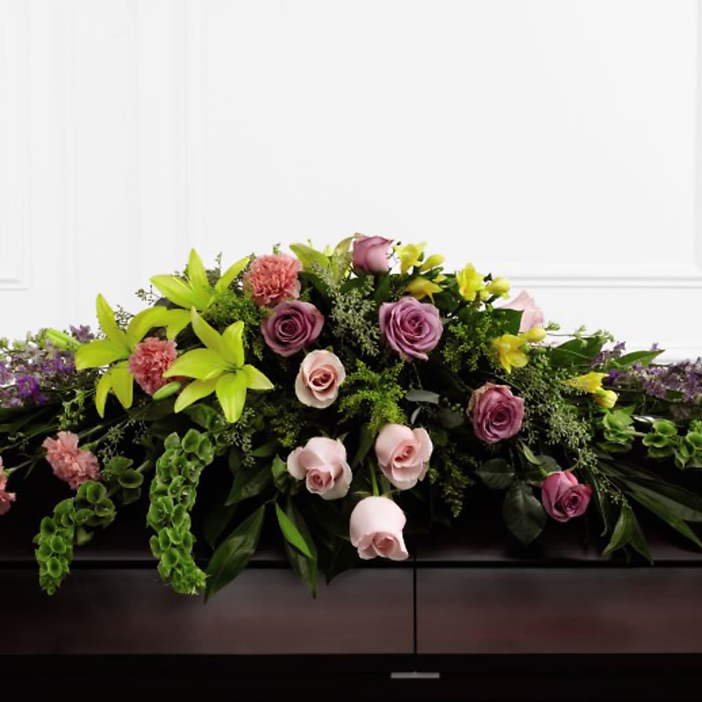 Forever Beloved Casket Spray – Petals From Angels Floral Designs, Pasadena CA