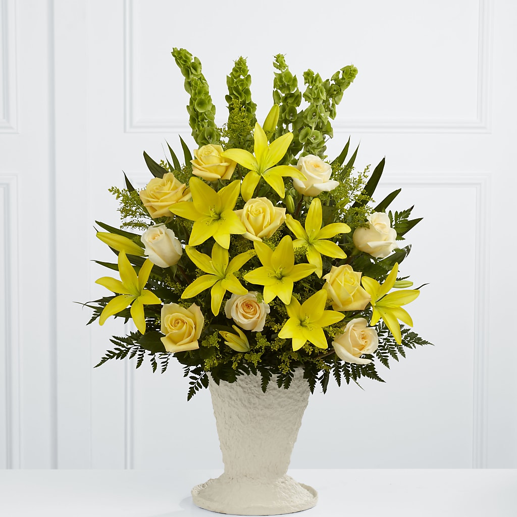 Golden Memories Arrangement – Petals From Angels Floral Designs, Pasadena CA