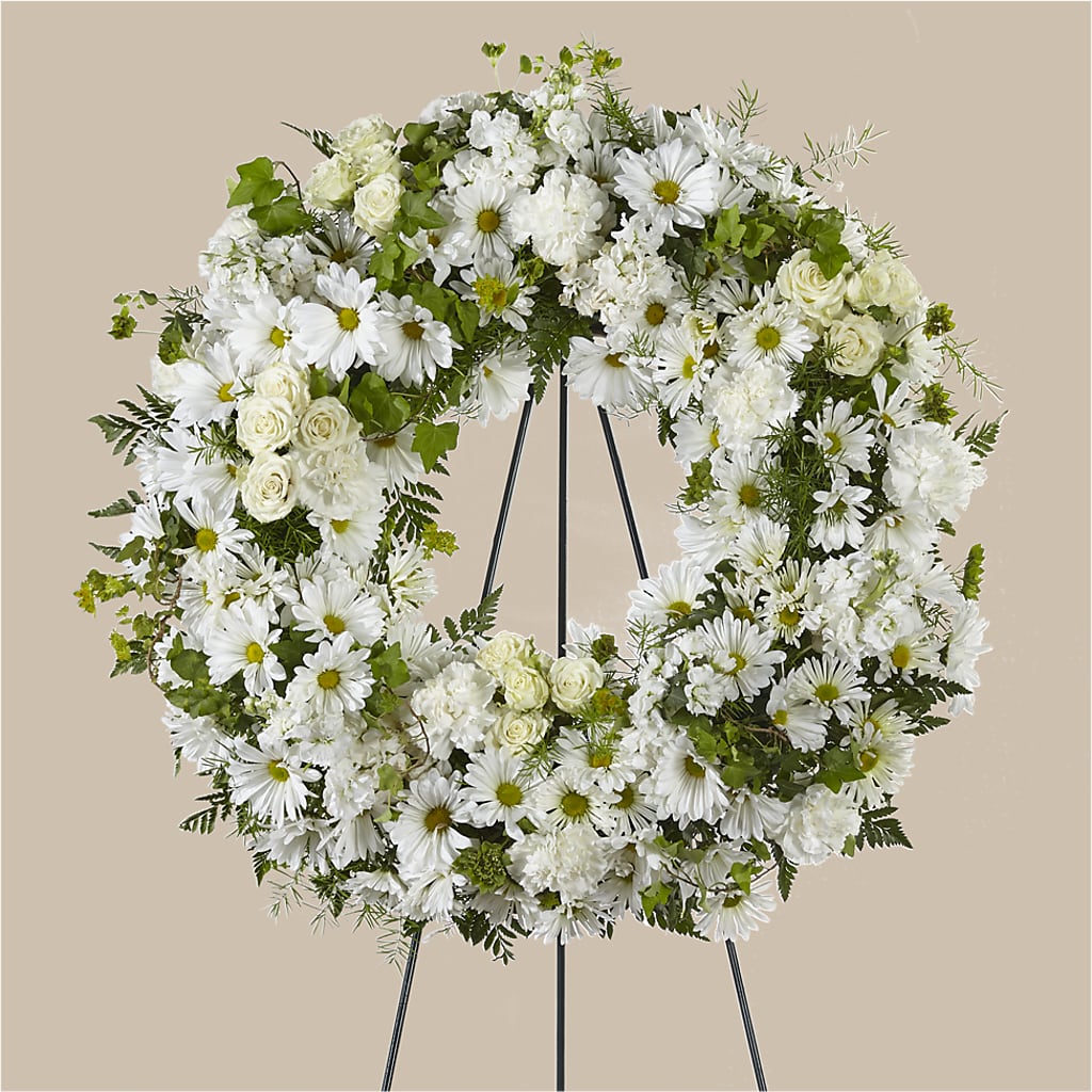 Faithful Wishes Wreath – Petals From Angels Floral Designs, Pasadena CA