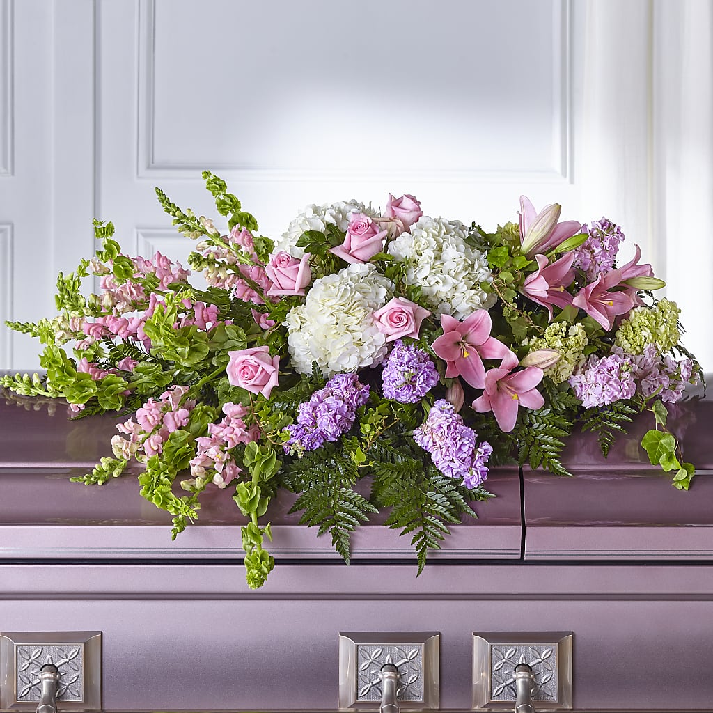 Life's Gratitude Casket Spray – Petals From Angels Floral Designs, Pasadena CA