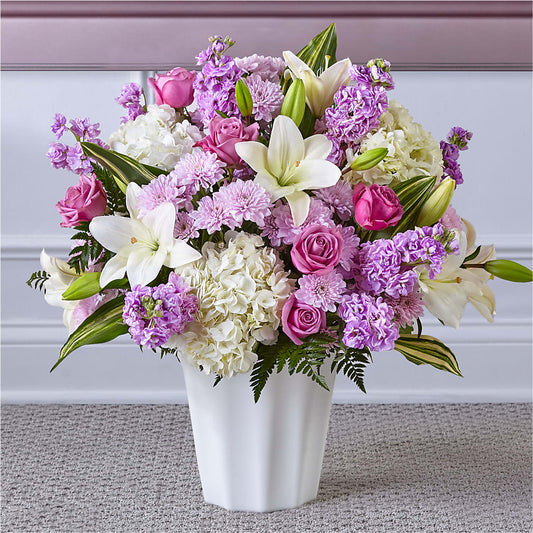 Heaven Sent Floor Basket – Petals From Angels Floral Designs, Pasadena CA