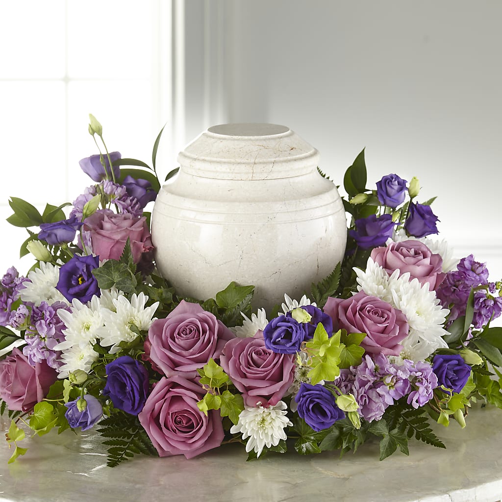 Blooming Sympathy Cremation Adornment – Petals From Angels Floral Designs, Pasadena CA