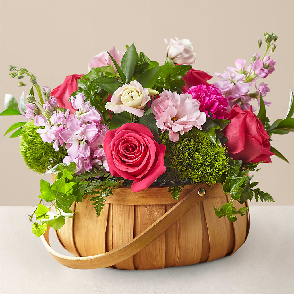 Radiance in Bloom Basket – Petals From Angels Floral Designs, Pasadena CA