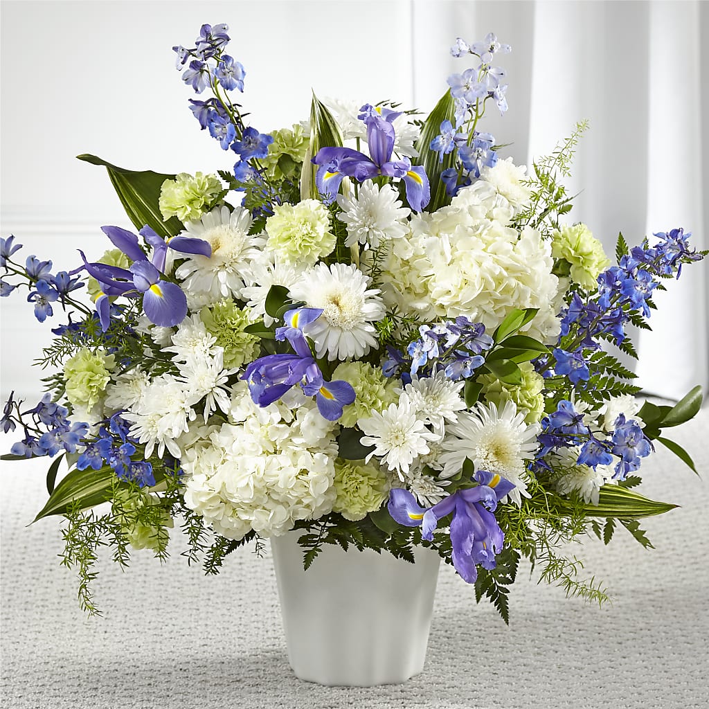 Soft Serenity Floor Basket – Petals From Angels Floral Designs, Pasadena CA