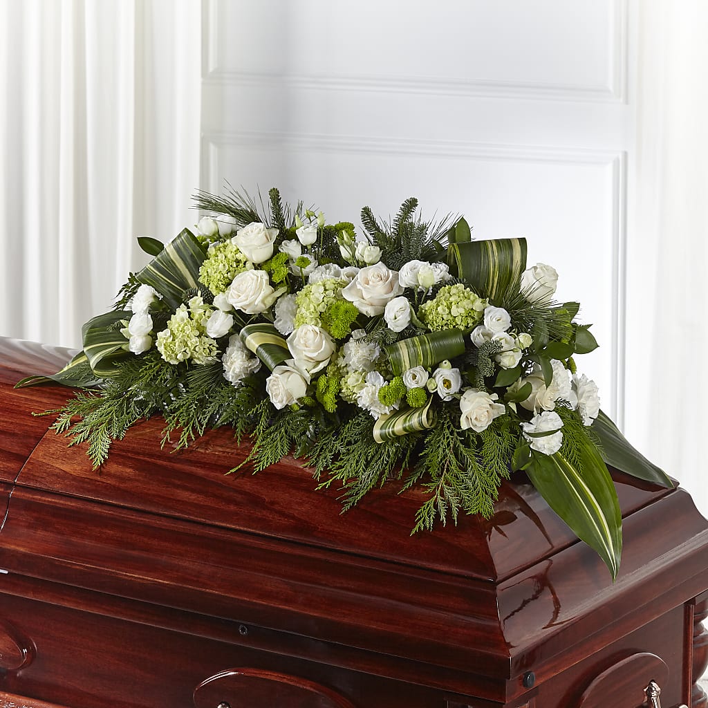 Hopeful Gesture Casket Spray – Petals From Angels Floral Designs, Pasadena CA