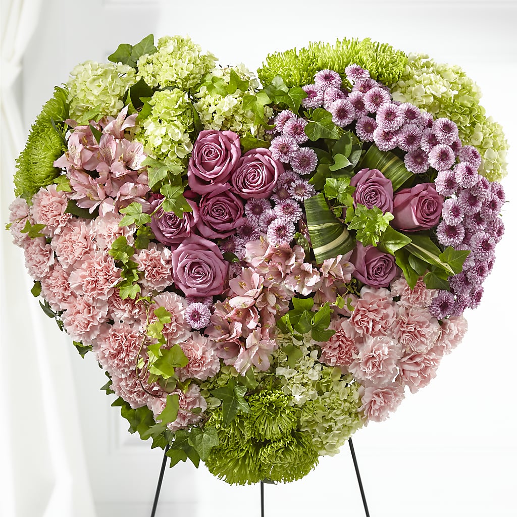 Heartwarming Standing Heart – Petals From Angels Floral Designs, Pasadena CA