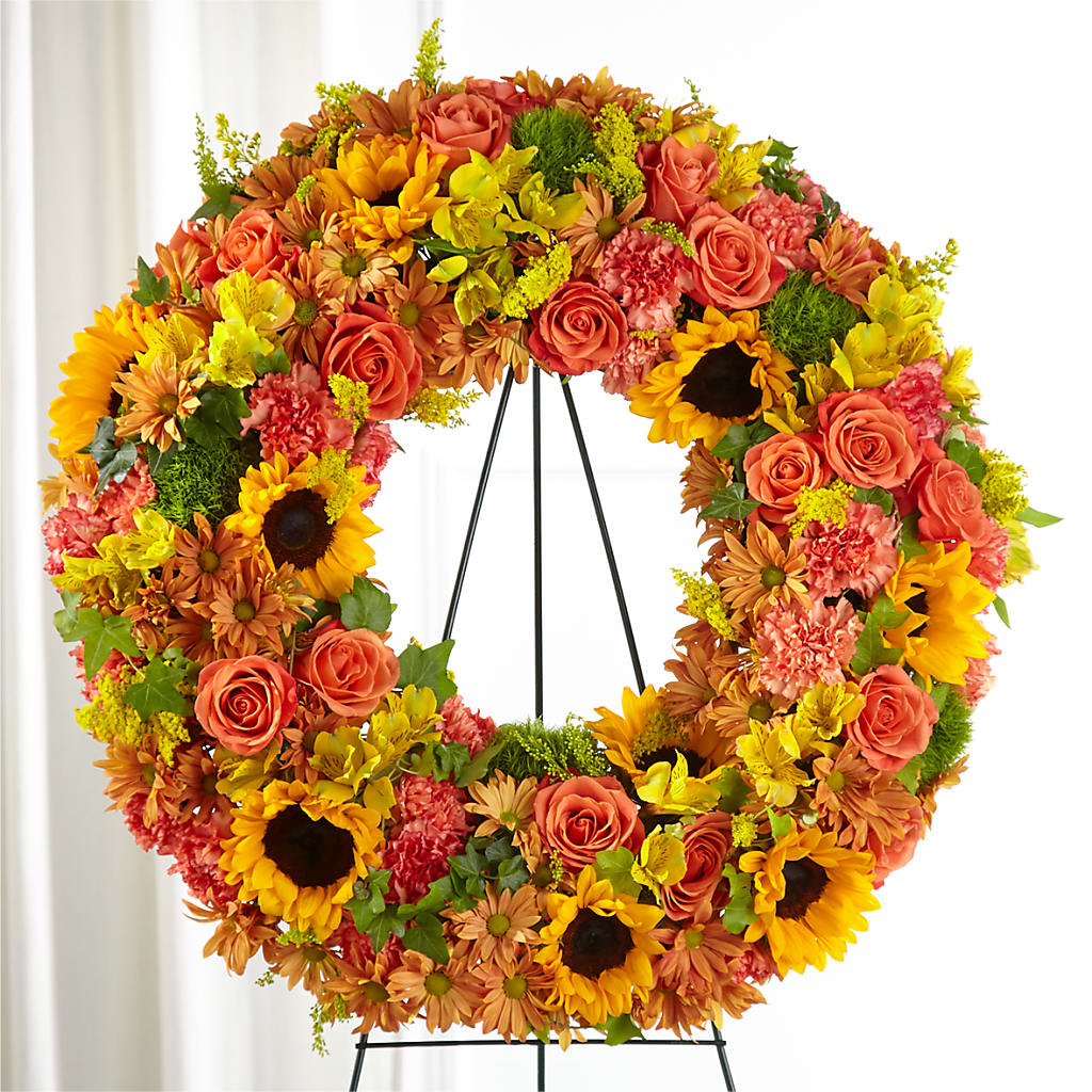 Autumnal Memories Wreath (Standard) – Petals From Angels Floral Designs, Pasadena CA