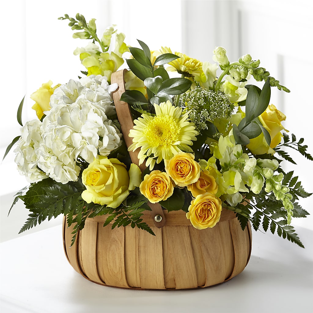 Rustic Remembrance Basket – Petals From Angels Floral Designs, Pasadena CA