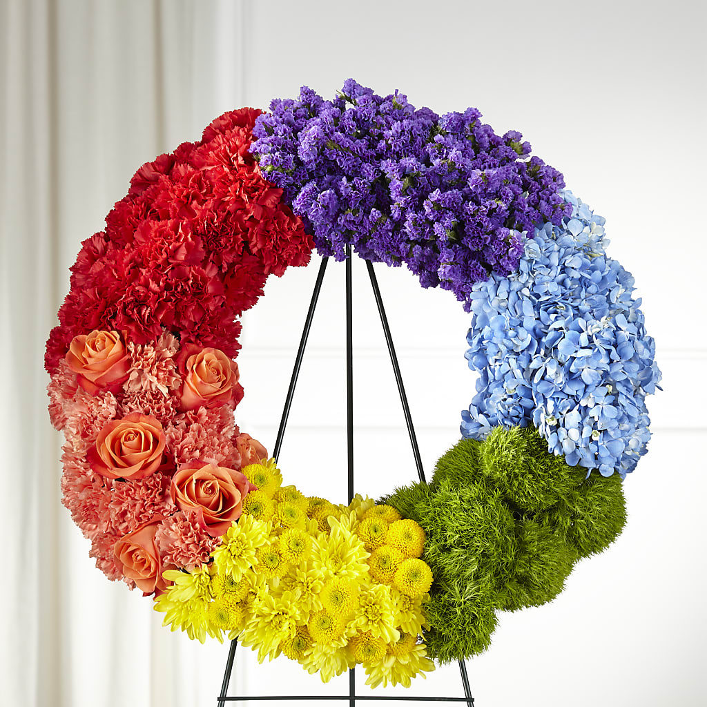 Circle of Love Wreath – Petals From Angels Floral Designs, Pasadena CA