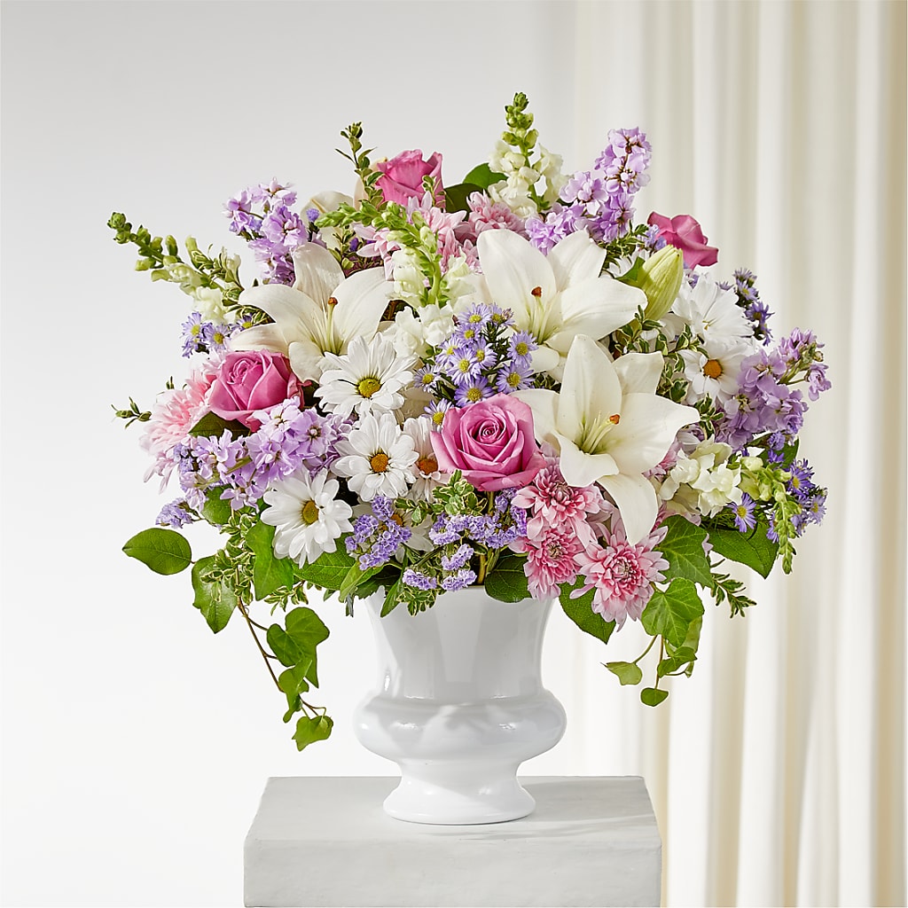 Remarkable Life Urn Arrangement – Petals From Angels Floral Designs, Pasadena CA