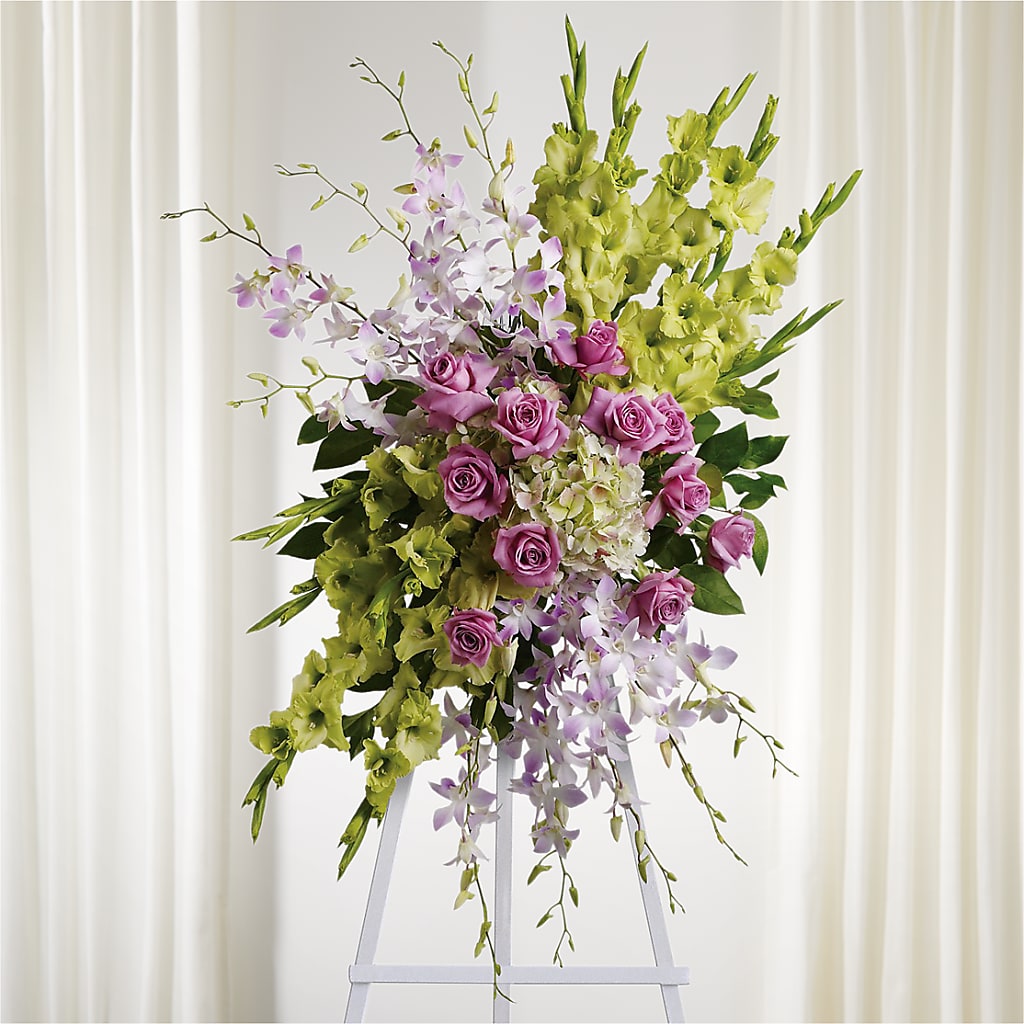 Lasting Legacy Standing Spray – Petals From Angels Floral Designs, Pasadena CA