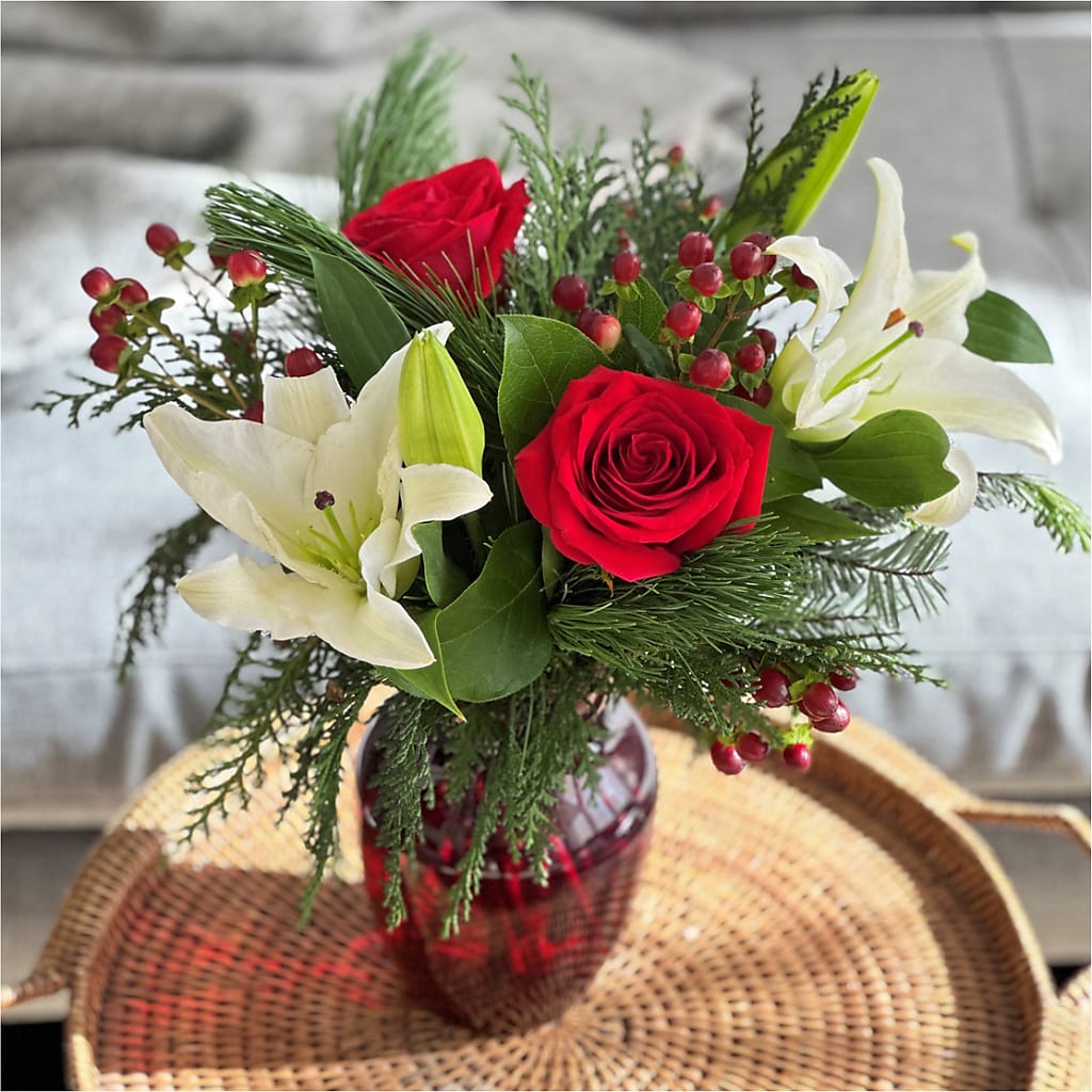 Evergreen Delight Bouquet – Petals From Angels Floral Designs, Pasadena CA