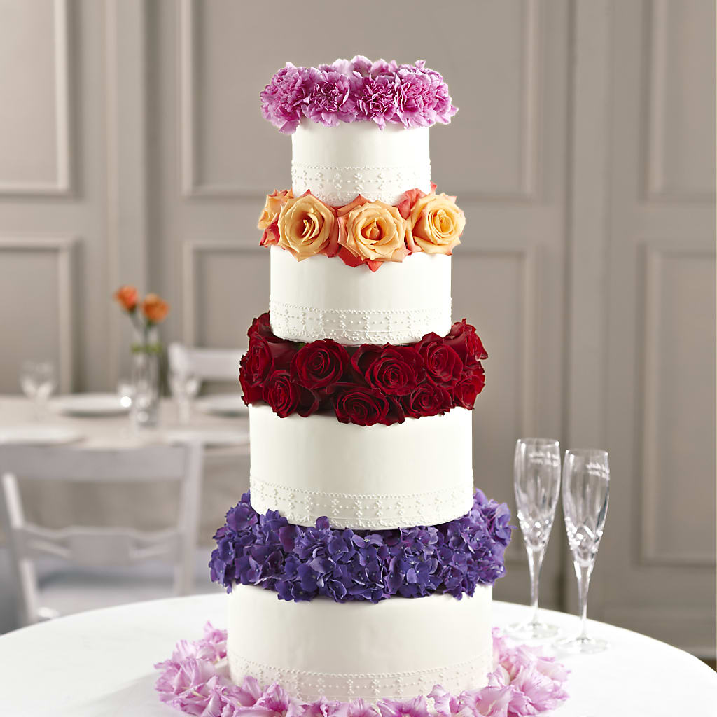 Infinite Love Cake Décor – Petals From Angels Floral Designs, Pasadena CA