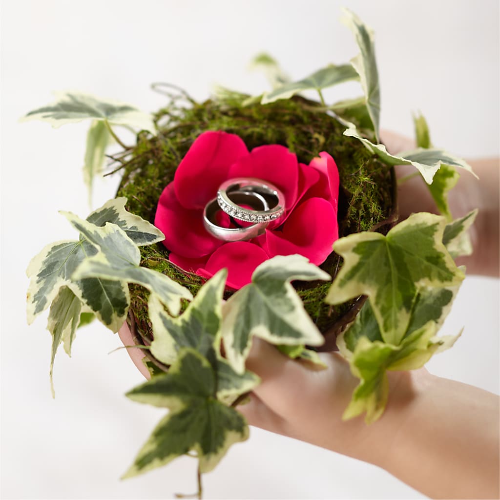 Lila Rose Ring Nest – Petals From Angels Floral Designs, Pasadena CA