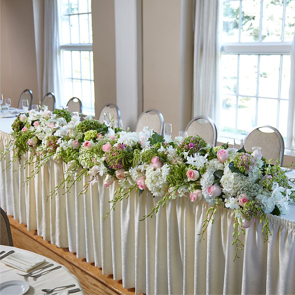 State of Joy Head Table Arrangement – Petals From Angels Floral Designs, Pasadena CA
