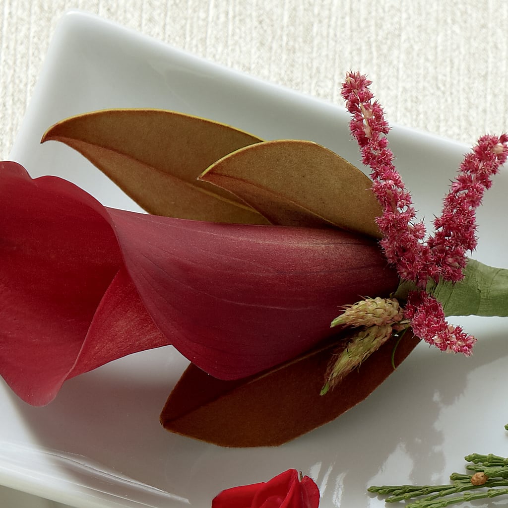 Red Calla Boutonniere – Petals From Angels Floral Designs, Pasadena CA