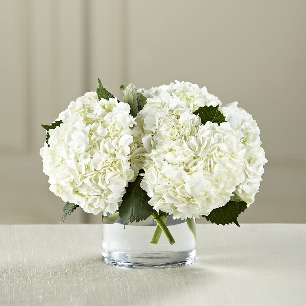White Hydrangea Bouquet – Petals From Angels Floral Designs, Pasadena CA