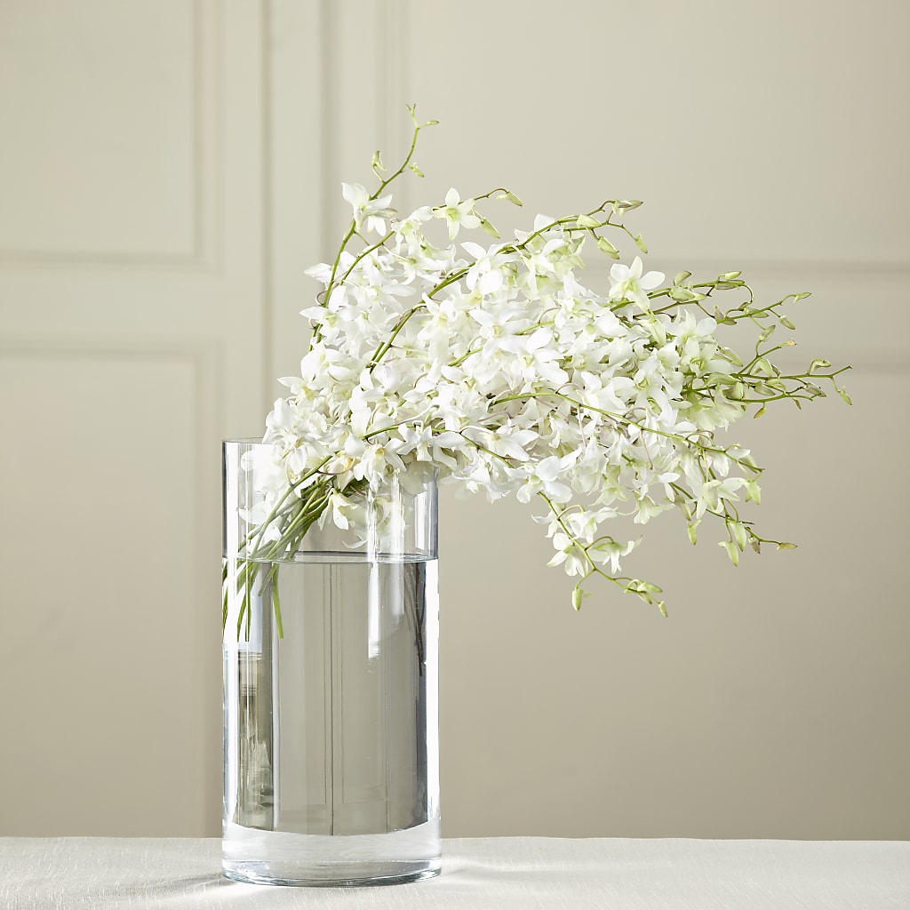 White Dendrobium Bouquet – Petals From Angels Floral Designs, Pasadena CA