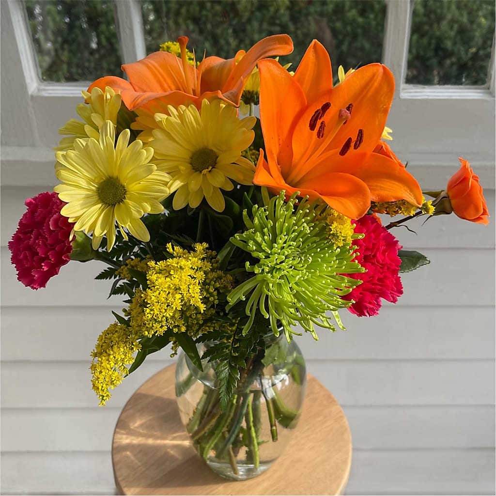 Bold & Bright – A Florist Original –  Petals From Angels Floral Designs, Pasadena CA