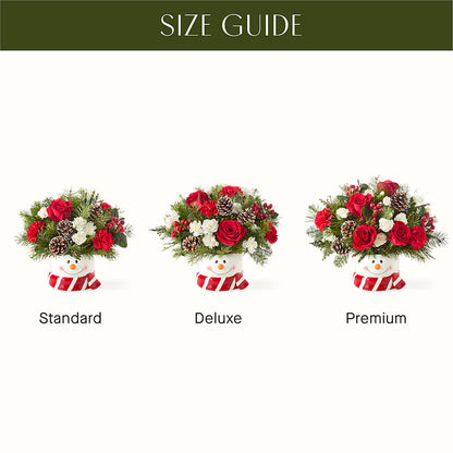 Jolly Snowman Bouquet –  Petals From Angels Floral Designs, Pasadena CA