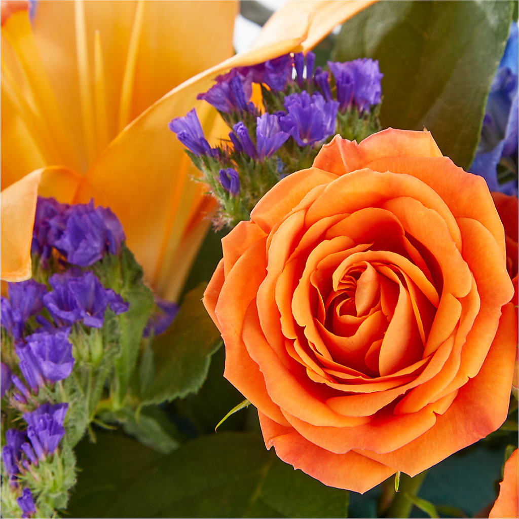 Radiant Citrus Box Bouquet –  Petals From Angels Floral Designs, Pasadena CA