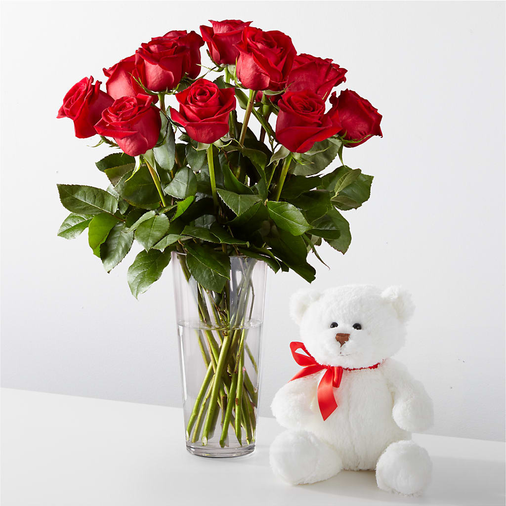 Romantic Long Stem Red Rose Bouquet Bundles –  Petals From Angels Floral Designs, Pasadena CA