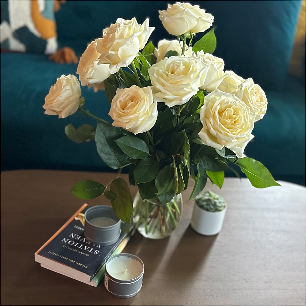 Long Stem Yellow Rose Bouquet –  Petals From Angels Floral Designs, Pasadena CA