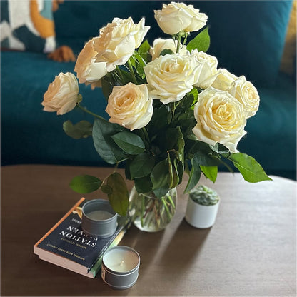 Long Stem Yellow Rose Bouquet –  Petals From Angels Floral Designs, Pasadena CA