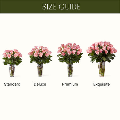 Long Stem Pink Rose Bouquet –  Petals From Angels Floral Designs, Pasadena CA