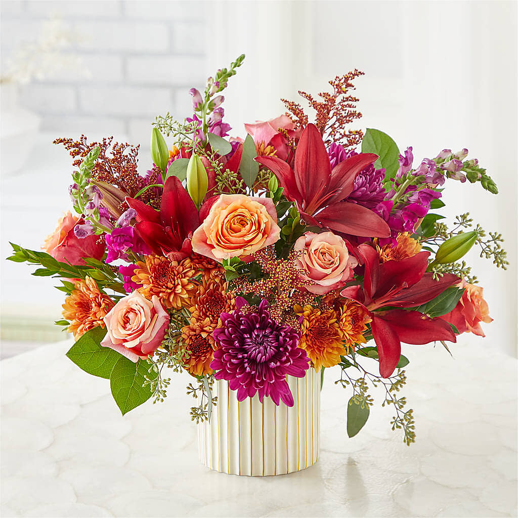 Burgundy Landscape Bouquet –  Petals From Angels Floral Designs, Pasadena CA