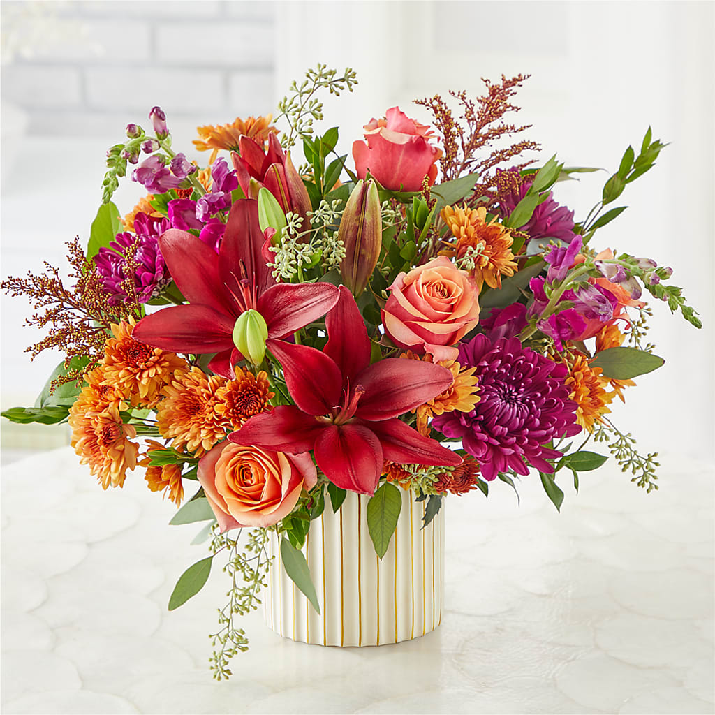 Burgundy Landscape Bouquet –  Petals From Angels Floral Designs, Pasadena CA