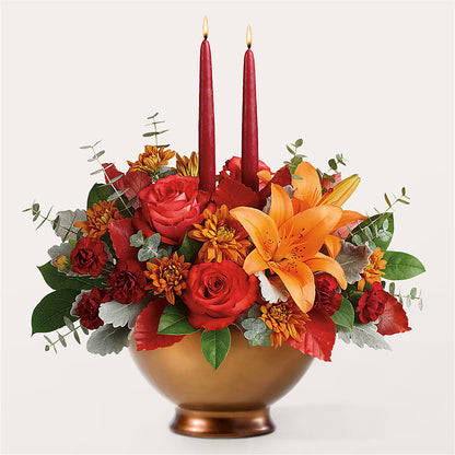Fruits of Fall Centerpiece –  Petals From Angels Floral Designs, Pasadena CA